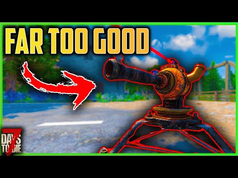 Robotic Turrets Are So OVERPOWERED It Ruins 7 Days To Die (Episode #9)