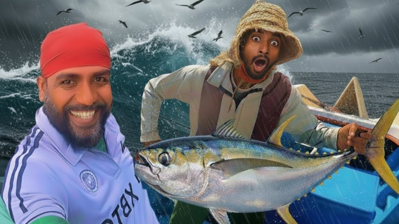 හැත්තෑවේ කදවානෙන් අල්ලපු කෙලවල්ලා | Hunting 30KG Yellowfin Tuna | 