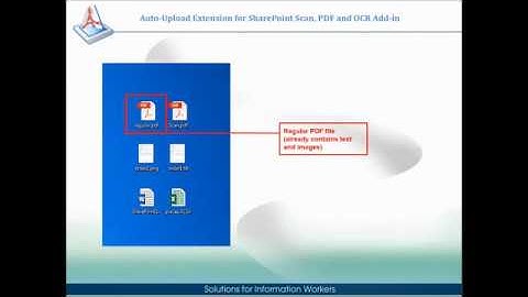 Auto-Upload Extension for SharePoint Scan, PDF and OCR Add-in