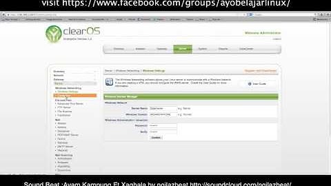 Configuration ClearOS 5.2 via Webconfig