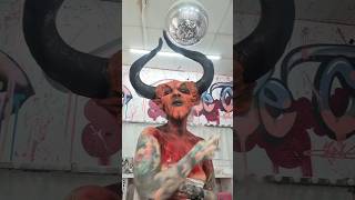 FINAL TOUCHES 👹 Legend Lord of Darkness Transformation | Foam Latex Horn Tutorial
