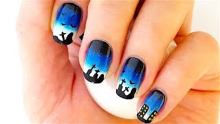 ombre nail halloween designs