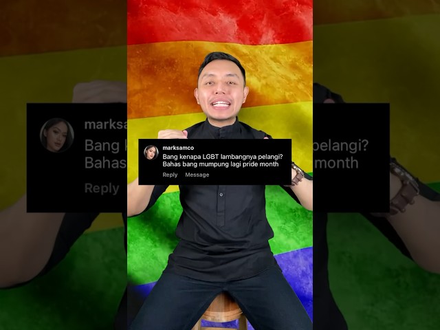 Kenapa LGBT lambangnya PELANGI?! Kamu suka pelangi ga? #shorts class=