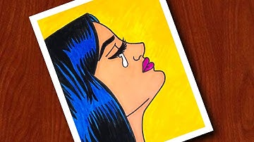 Easy Pop Art Drawing Tutorial | Step by Step