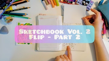 Sketchbook Flip Through | Part 2 of My Vol. 2 Wonky Drawing Club Sketchbook