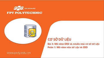 Bài 3.1. Mô hình hóa dữ liệu và ERD