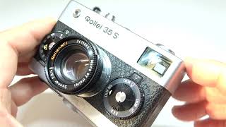 Rollei 35S Sonnar ローライ ゾナー 40mmF2.8 2.8/40 HFT シルバー+ストラップ