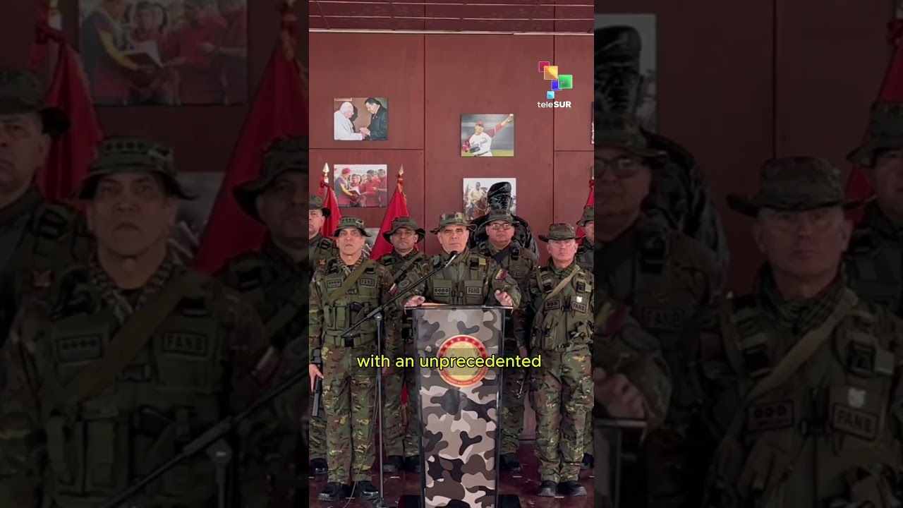 Venezuela's Defense Minister Vladimir Padrino López demand the swift release of President Maduro