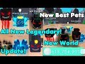 Update! Got All New Legendary Pets! 600 Million Pearls! New Atlantis Island - Bubble Gum Simulator