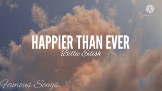 billie eilish - happier than ever - lyrics