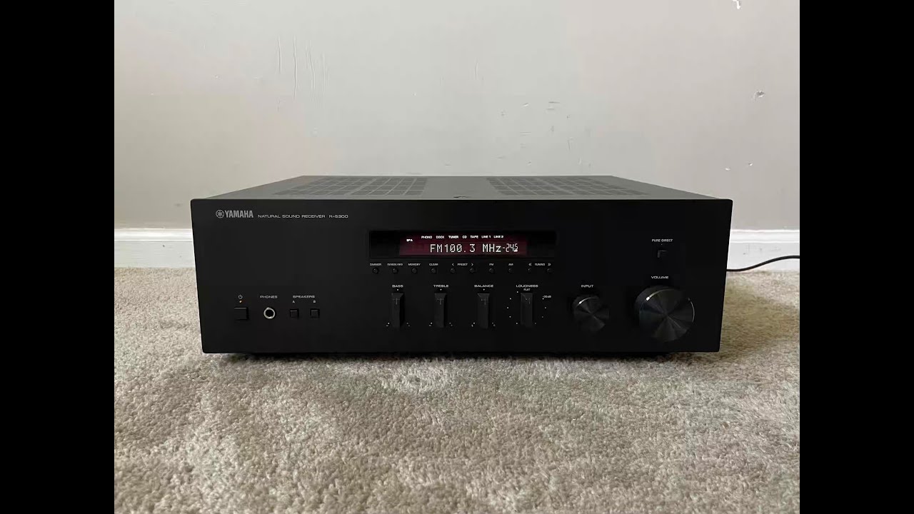 Ampli Stéréo Yamaha R-S300 – Noir – Révisé – Bon état