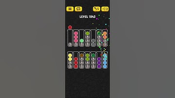 Ball Sort - Color Puzzle Game - Level 1043 - Walkthrough SOLVED by RobotPlayer AI!!!
