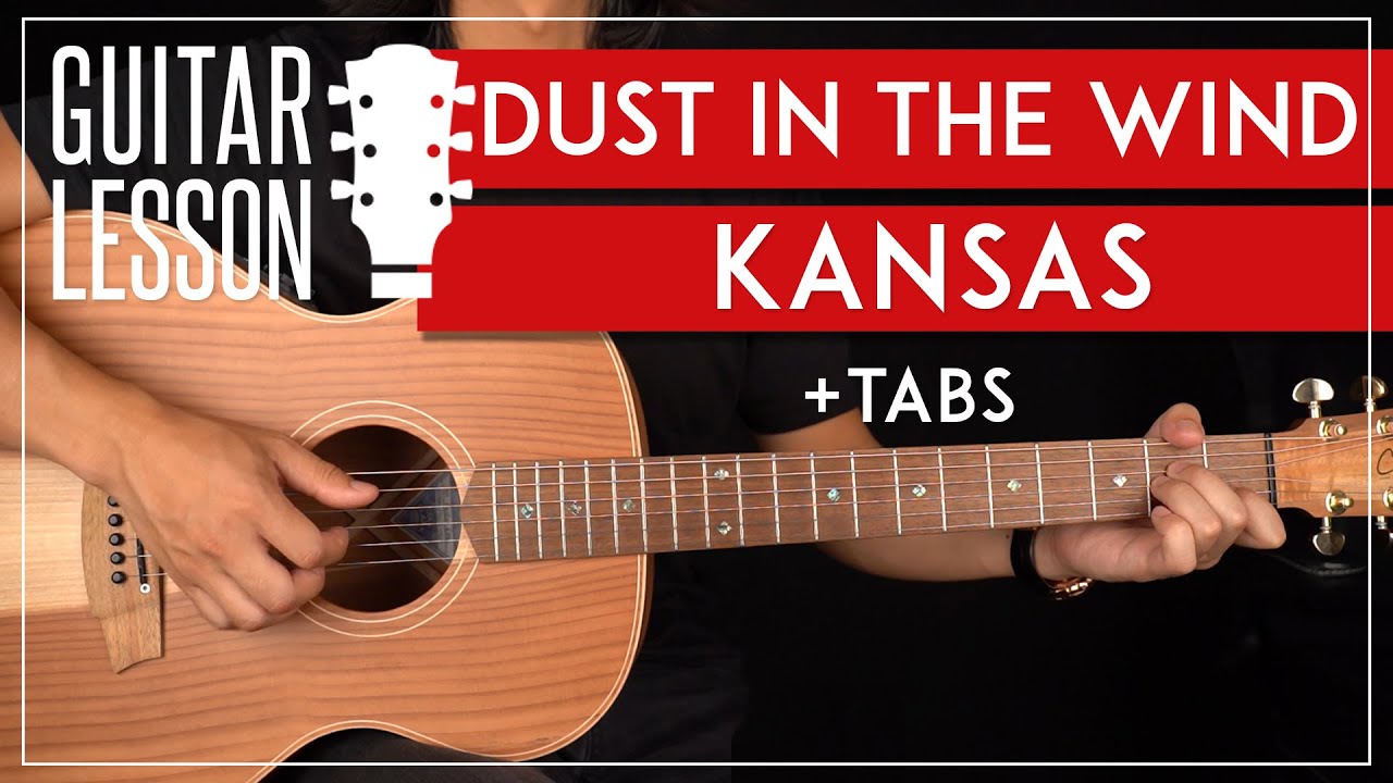 Dust In The Wind Guitar Tutorial 🎸Kansas Guitar Lesson |Fingerpicking +  TAB - YouTube