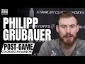 Philipp Grubauer Parting Words for Jordan Binnington: "One Day Someone's Going to Answer the Bell"