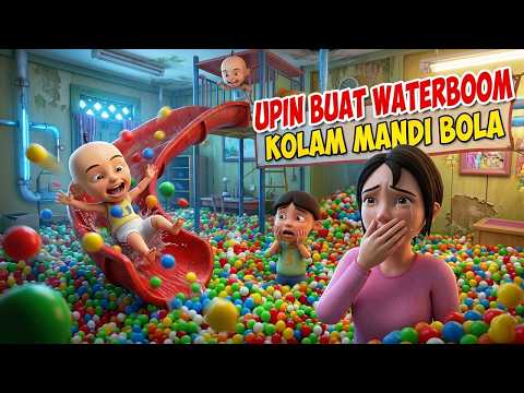 Upin ipin Bikin Waterboom Mandi Bola di Rumah !! Kak Ros Kaget GTA Lucu