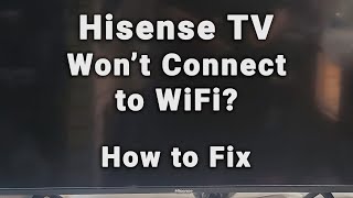 How to Quickly Fix a HISENSE TV that Won