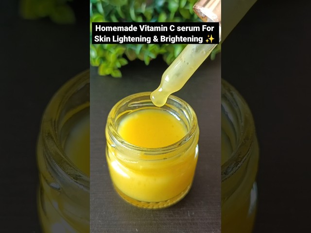 Homemade Vitamin C Face Serum For Skin Lightning & Brightening #shorts #viral #beauty#short class=