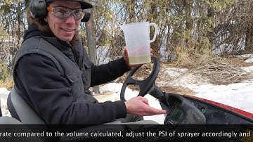 Toro Sprayer Calibration Part 2