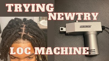 Trying the Newtry loc machine #instantlocs #loc extensions