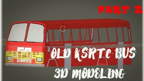 OLD KSRTC 3D MODELING 💢 PART 2💥💥/Easy blender modeling for beginners
