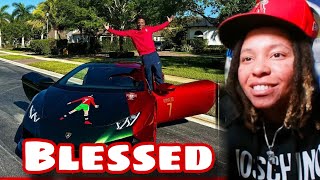 Amazing🔥LoftyLiyah Reacts To IShowSpeed Buys His First Car At 19