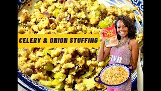 Easy Stovetop Stuffing With Celery And Onion \/ How to make store-bought stuffing taste homemade