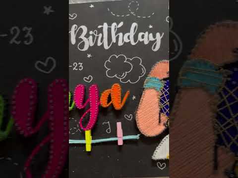 String Art Magic: The Perfect Birthday Present #gift #giftideas #birthdaygift