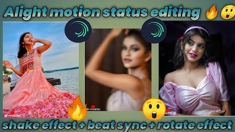 Trending beat sync + rotate spin effect status editing in alight motion marathi editing_AB_ creation