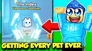 GETTING ALL THE PETS EVER IN PET SIMULATOR 99 AND HUGE PET GIVEAWAYS!