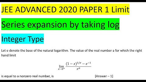 Let e denote the base of the natural logarithm. The value of the real number a for which the right