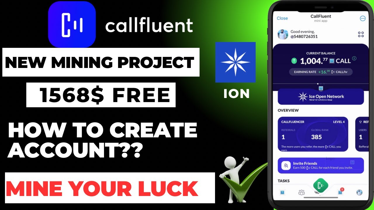 Callfluent New Mining Project | Ice Open Network | New Telegram Bot 🤖 ...