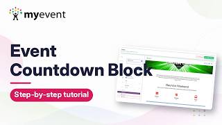 How to Use the Event Countdown Block | MyEvent Tutorial