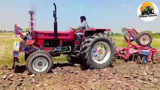 640 Tractor  16 Disc Pulled Power Performance // Tractor Harrow // NewHoland Tractor | Tractor Disc