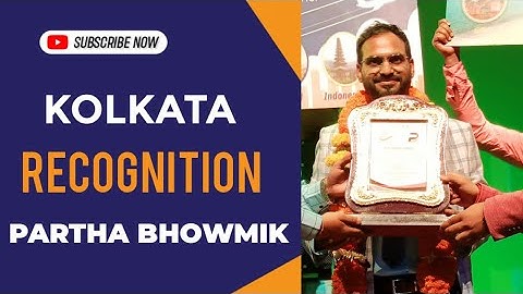 Recognition Of Partha Bhowmik || At Nazrul Mancha Kolkata || Team PB || Smartvalue ||Team Vanquisher