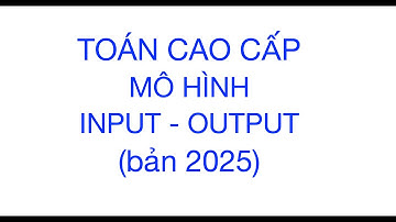 Mô hình Input - Output