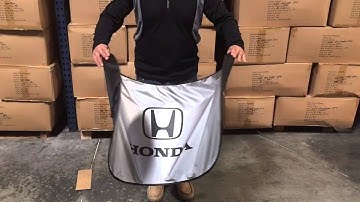 How to fold single panel sunshades