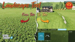 How To Use Landscape Tool FS22 | Raise & Level Ground