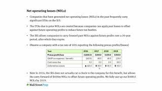 14 Net Operating Losses NOLs