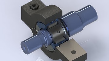 Rocker Back Tilt Pad Journal Bearing (Nomenclature & Working Motion) - SolidWorks Animation