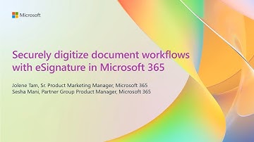 Securely digitize document workflows with eSignature in Microsoft 365 | OD17