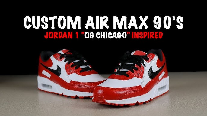 Custom Painted Nike Air Max 90s. Hot Pink Nike Air Max 90s. Neon