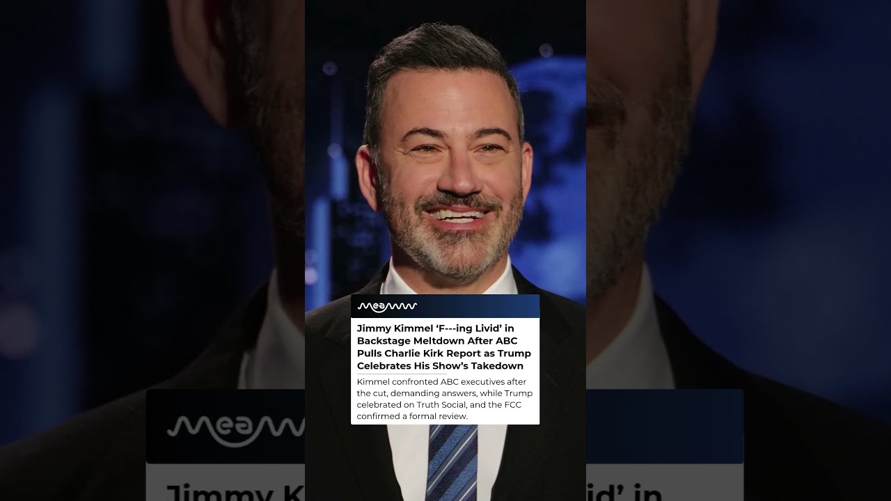 Jimmy Kimmel Fuming After ABC Pulls Charlie Kirk Segment Trump Cheers
