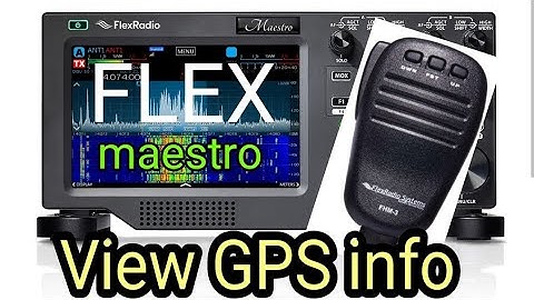 FLEX 8400 & Maestro - GPS
