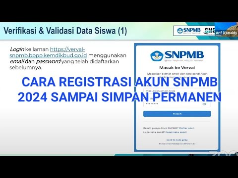 CARA DAFTAR AKUN SNPMB 2024 LENGKAP SAMPAI SIMPAN PERMANEN DAN MENDAPATKAN KARTU TANDA BUKTI🔥