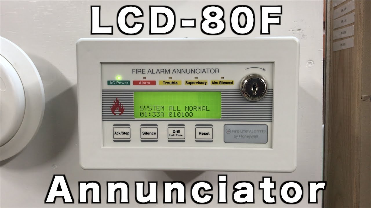 What Is A Fire Alarm Annuncatior?  Lcd-80F