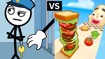 Thief Puzzle vs Sandwich Runner — Satisfying ASMR Gameplay (Android/iOS)
