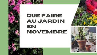 QUE FAIRE AU JARDIN EN NOVEMBRE