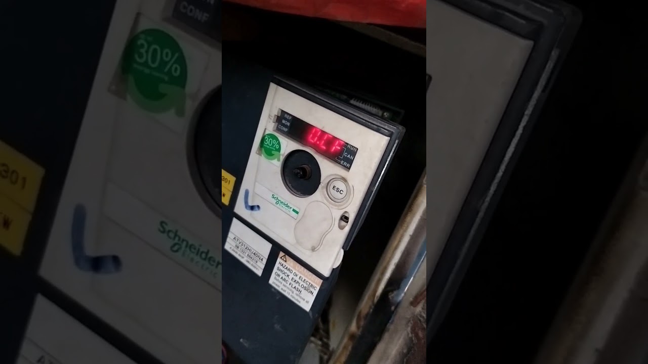 this VFD... OCF foult code over current condition