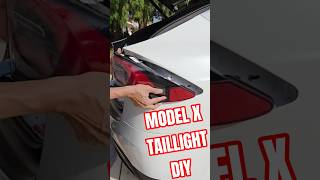 preview - Tesla model x raven DIY taillight assembly #fallintoshorts #modelx #teslamodelx #diy