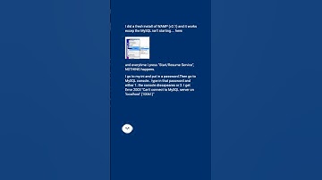 WAMP MySQL Service will not start #shorts